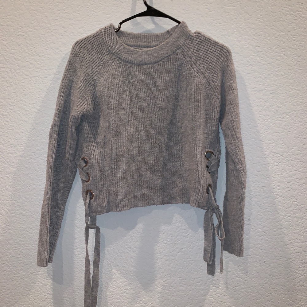 grey sweater